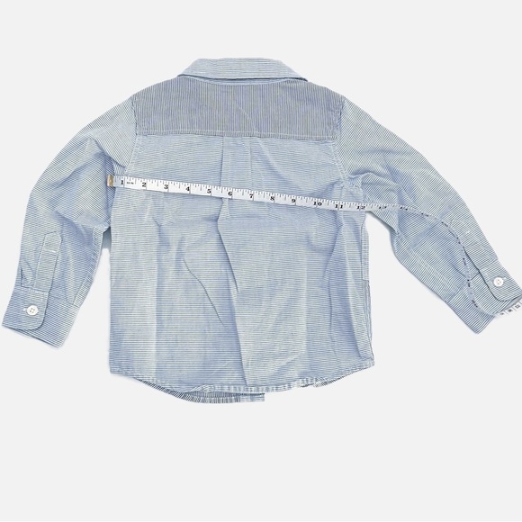 GAP Baby Gap Blue Striped Button-Down Shirt - Size 2 Years - Picture 5 of 8